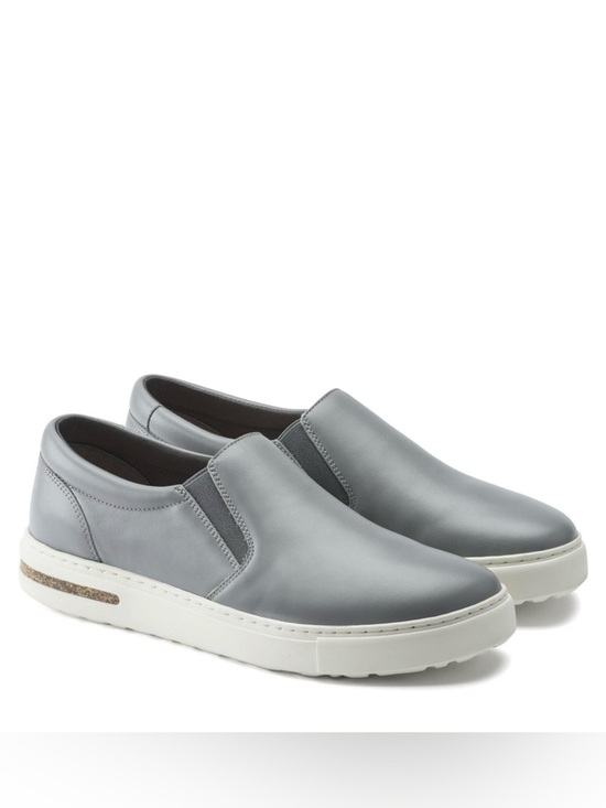 Birkenstock Oswego Sneakers Gray Leather Slip-On Shoes Men’s EU 44 Cork Footbed main image 12